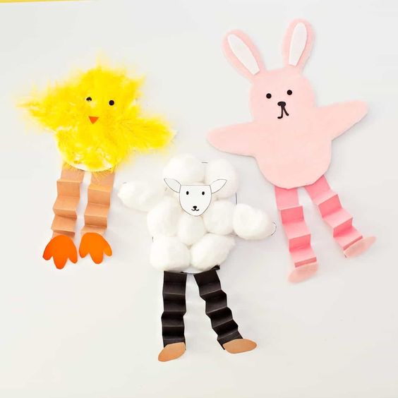DIY Easter Kids Crafts - Easter Animals Craft by Hello Wonderful