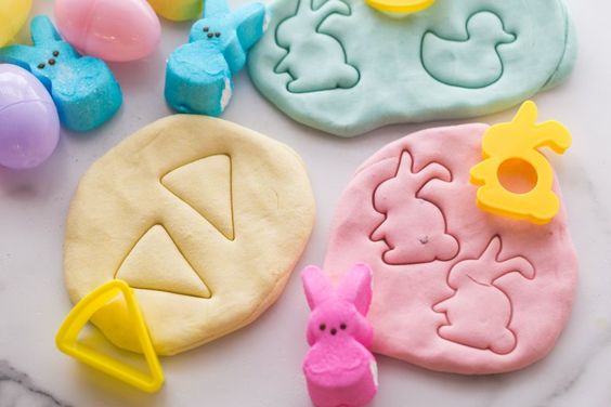 16 DIY Easter Craft Ideas - How to Make Playdough by Little Bins Little Hands