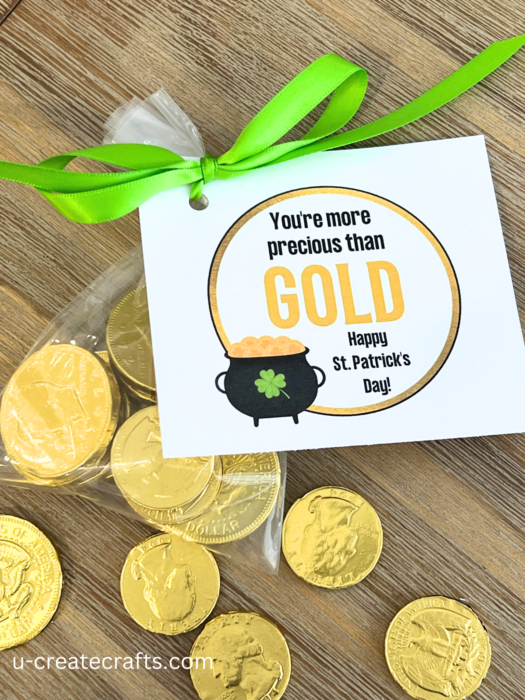 St. Patrick's Day "You're More Precious Than Gold" Printable tags by U Create