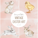 Easter VIntage Art Printables at U Create