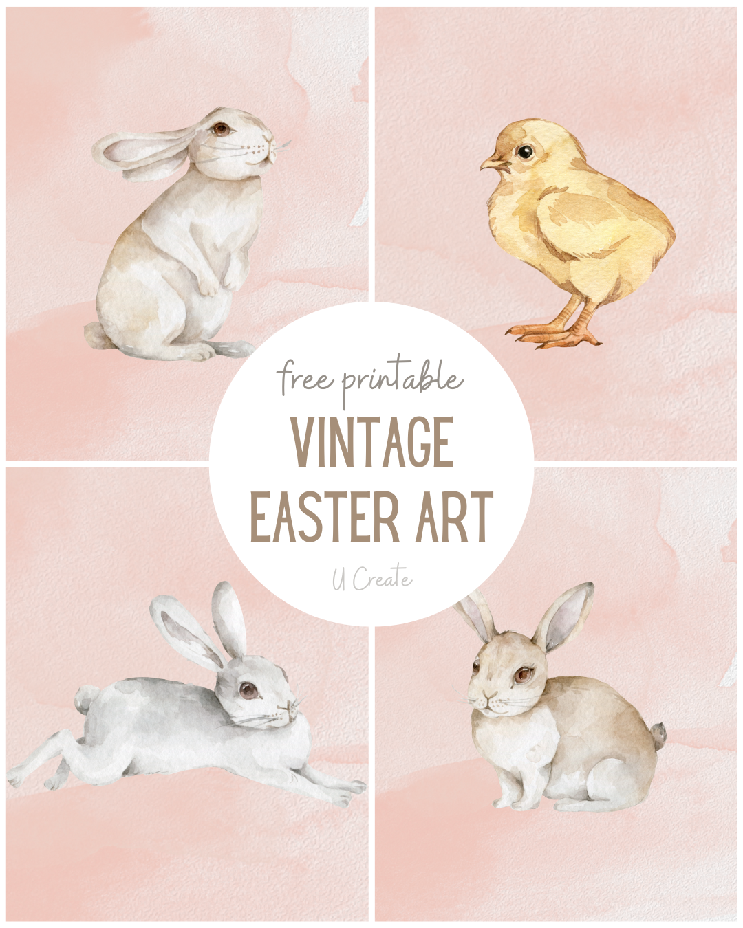 Vintage Easter Art Prints - U Create