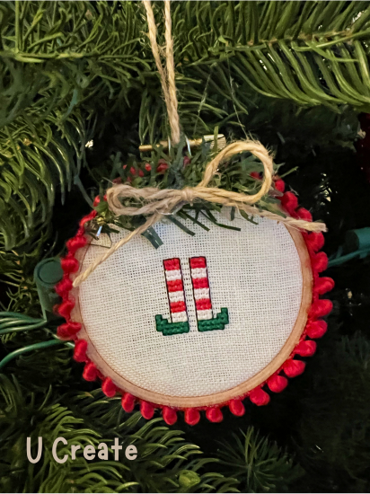 free elf embroidery ornament pattern by U Create