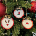 Christmas ornaments - free embroidery patterns by U Create