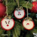 Christmas ornaments - free embroidery patterns by U Create