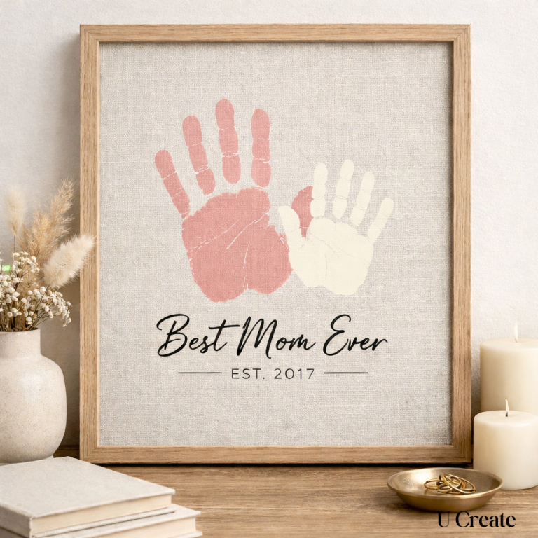 Modern Mother's Day Handprint Art (Grandma version, too) - U Create