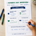 Fathers Day Printable Interview by U Create